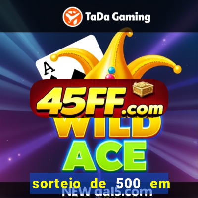sorteio de 500 em cash toda segunda feira novibet como funciona